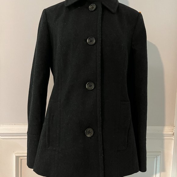 Women's Nautica Coat Single Breasted Size M Charcoal Gray - Picture 1 of 4